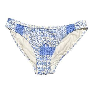 Vineyard Vines | Blue Painted Patchwork Classic Bikini Bottom | S